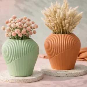 Jarrón Japandi Cactus Rift de 12 cm | Decoración moderna
