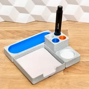 Portanotas minimalista | Organizador de escritorio 3D