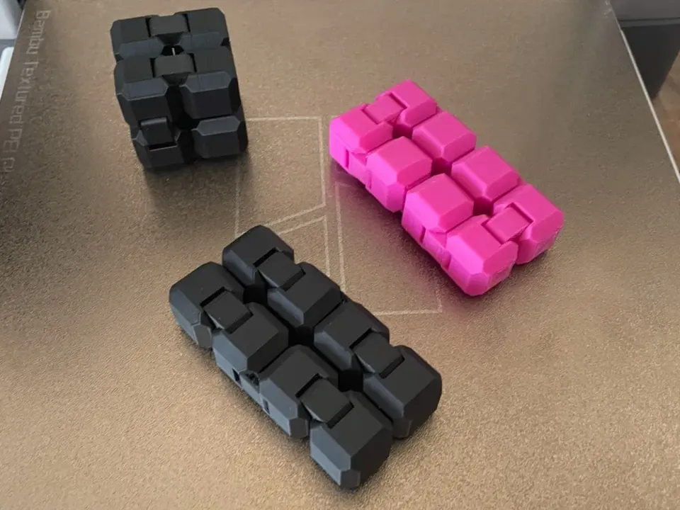 Cubo infinito antiestrés | Fidget plegable de bolsillo