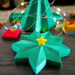Árbol de Navidad expandible tipo fidget – Impresión 3D