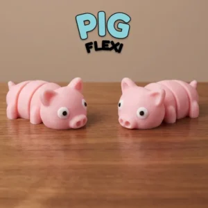 Cerdito articulado tipo fidget – Figura impresa en 3D
