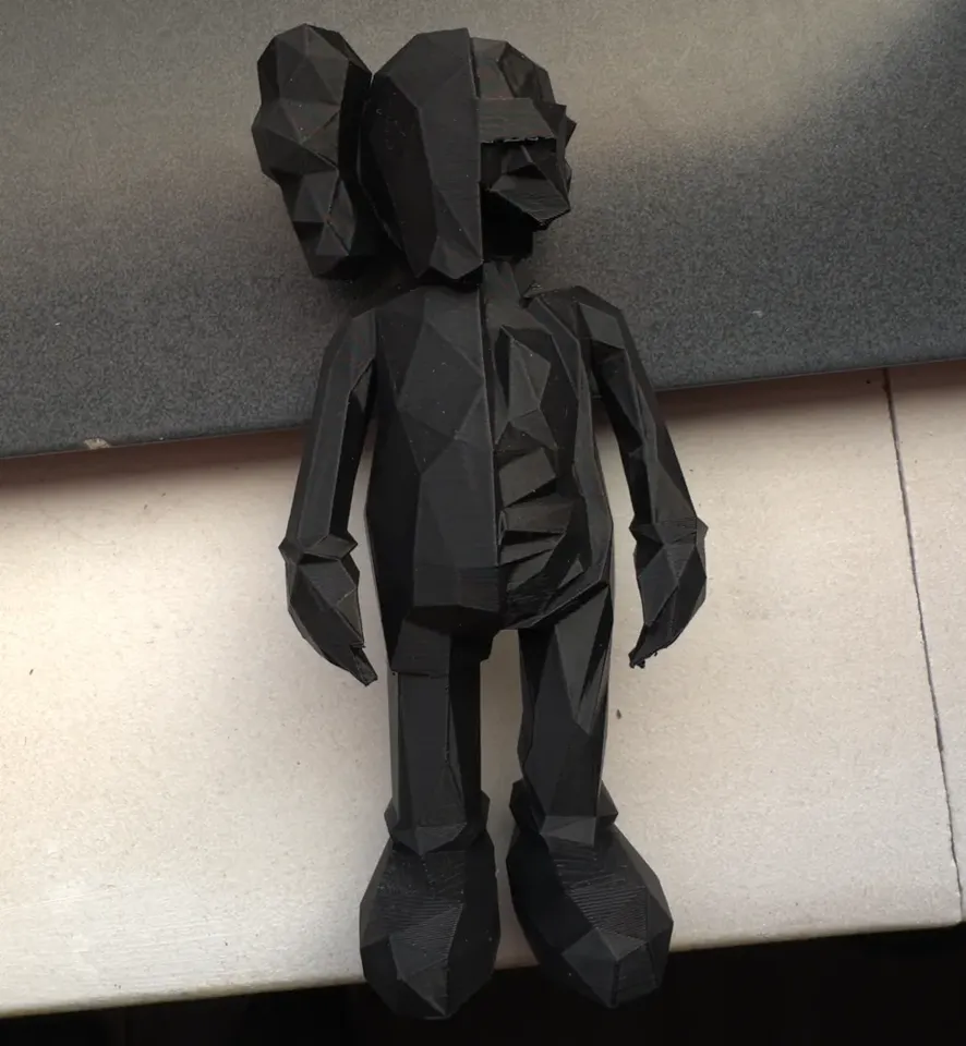 Figura estilo KAWS Split de 10.5 cm | Escultura geométrica fan art