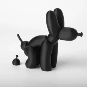 Perro globo de humor de 15 cm | Escultura pop para escritorio
